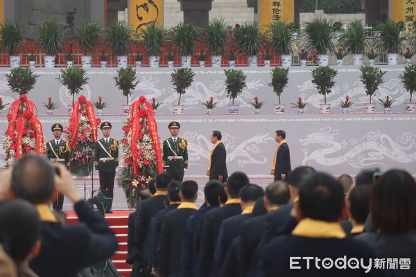 ▲▼ 馬英九,宋濤,黃帝陵,公祭黃帝。（圖／記者蔡儀潔攝）