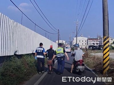屏東男騎單車摔倒受傷　堅持自行騎車返家…警消成左右護法