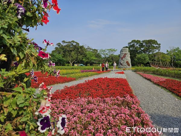 ▲基隆中正公園新植5萬株花木。（圖／記者郭世賢翻攝）