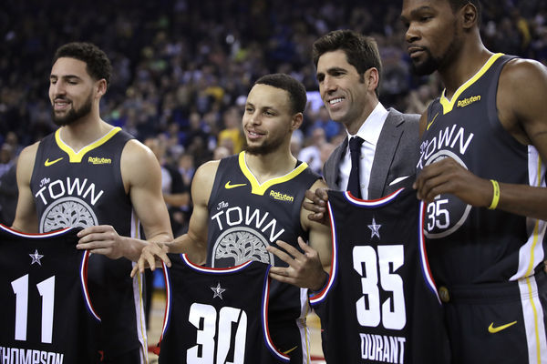 ▲▼勇士4冠推手、前總管邁爾斯；勇士天王柯瑞     。（圖／達志影像／美聯社）