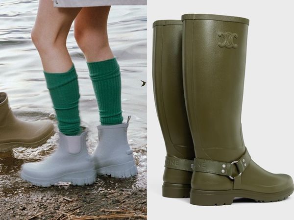 7款精品雨靴推薦　Dior、Celine大雨中照樣有型