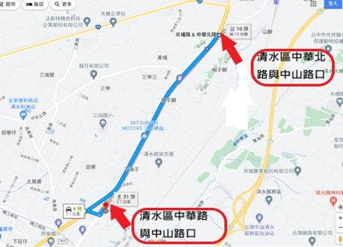 ▲大甲媽回鑾管制路段。（圖／記者游瓊華翻攝）