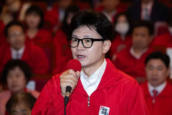 ▲▼南韓執政黨國民力量選戰操盤手韓東勳大表失望。（圖／VCG）