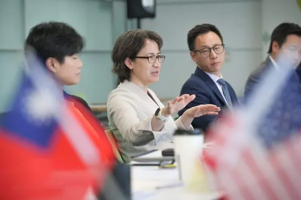 ▲▼副總統當選人蕭美琴今（11）日接見美國智庫2049計畫研究所訪問團。（圖／民進黨提供）