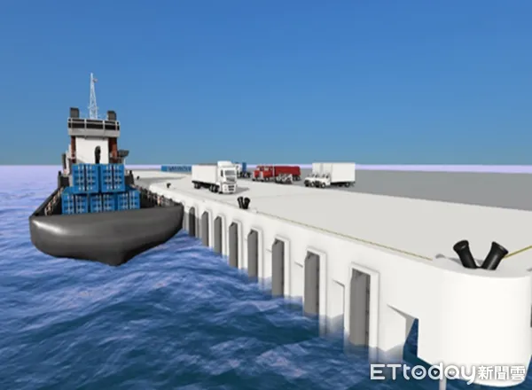 ▲台中港29碼頭完工狀態3D模擬示意圖。（圖／台中港務分公司）