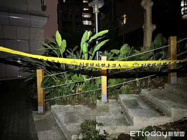 ▲▼現役軍人自住家8樓頂墜落1樓             。（圖／記者陳以昇翻攝）