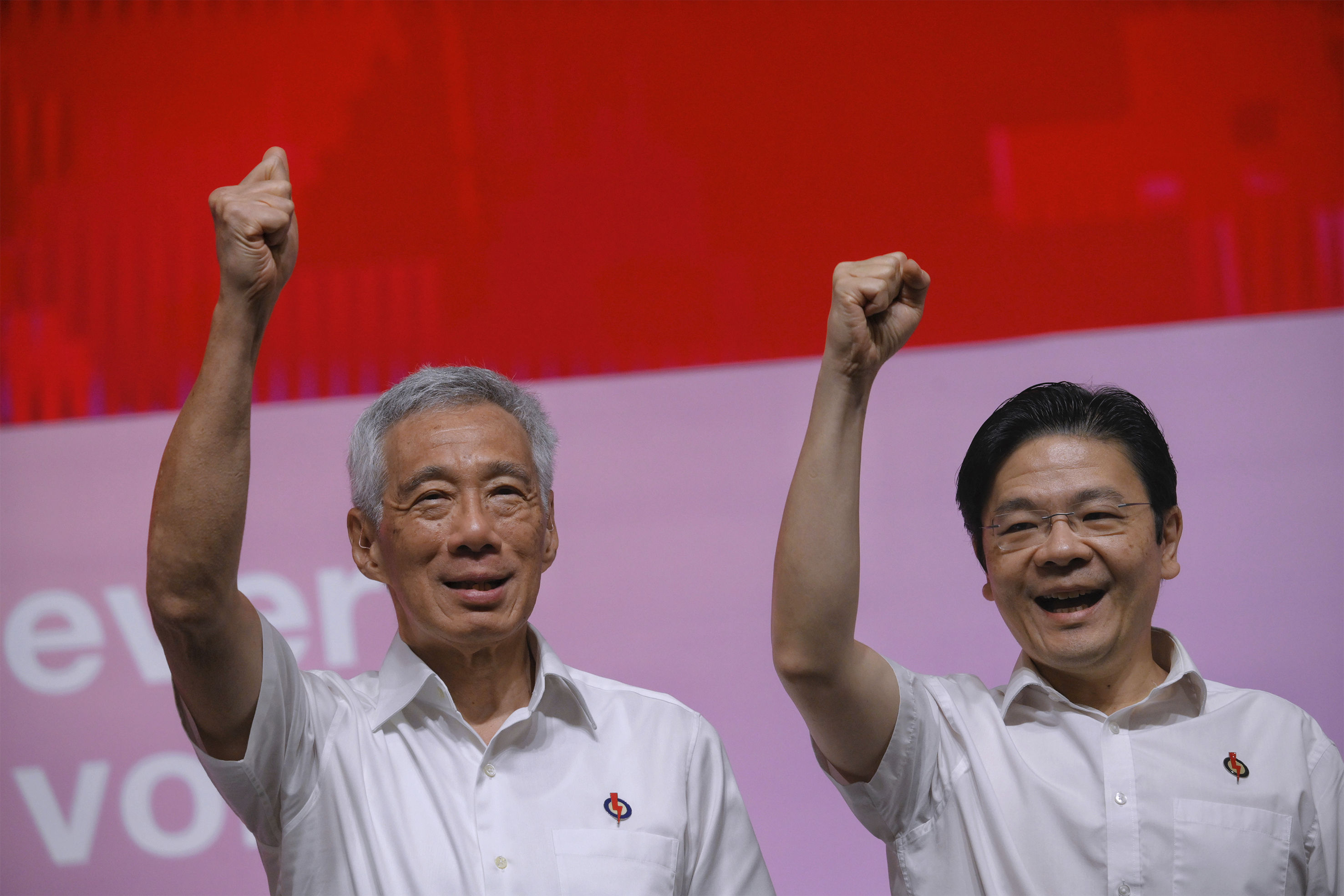 ▲▼ 新加坡總理李顯龍（Lee Hsien Loong，左）與副總理黃循財（Lawrence Wong，右）  。（圖／達志影像／美聯社）