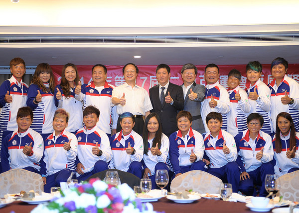 「仁川亞運」中華台北代表團5日舉行返國歡迎餐會，6日接受總統馬英九接見。