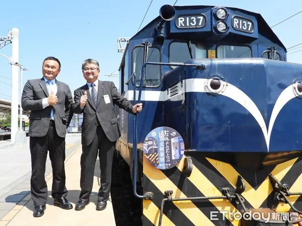 ▲▼台鐵「藍皮解憂號」與日本四國「藍吉野川觀光小火車」締結姊妹車輛協定。（圖／台鐵公司提供）