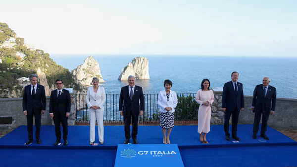 ▲▼七大工業國集團（G7）外長在義大利卡布里島舉行會議。（圖／路透）