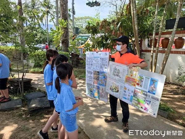 ▲台南市消防局二大隊至南化區北寮國小「五校聯合運動會」進行防火宣導活動。（圖／記者林東良翻攝，下同）