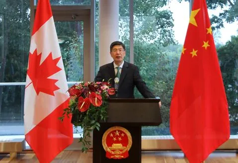 ▲▼中國駐加拿大大使叢培武傳出離任。（圖／翻攝中國外機步）