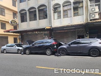 精神不濟開車出事了！桃園男逆向撞4汽機車　引擎蓋全掀