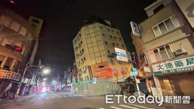 快訊／花蓮6.3地震「富凱大飯店」傾倒　警消趕抵中山路封路