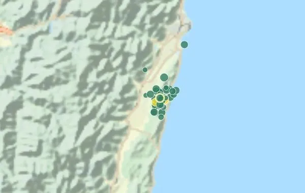 ▲▼花蓮「2小時內12起」極淺層地震不斷！氣象署說明：都是餘震。（圖／翻攝氣象署）