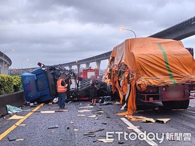 快訊／國道聯結車撞上「無車頭貨櫃」！駕駛重傷送醫不治