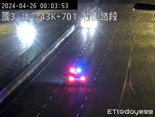 ▲巫姓女子深夜酒後駕車、於國道3號南投路段逆向行駛，遭警方攔下移送法辦。（圖／記者高堂堯翻攝）