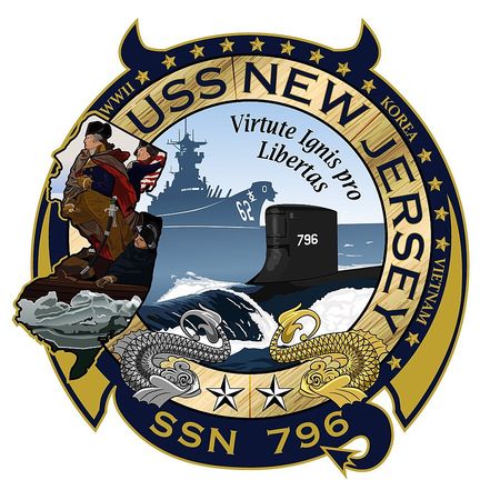 ▲▼維吉尼亞級核潛艦紐澤西號（SSN-796）隊徽。（圖／美國海軍）