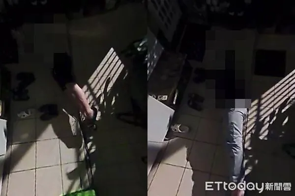 ▲▼桃園男夜闖民宅，躺地上聞女鞋自慰。（圖／記者沈繼昌翻攝）