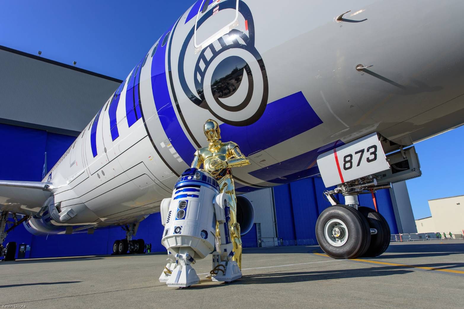 ▲▼全球獨一無二的全日空R2D2彩繪專機。（圖／讀者提供）