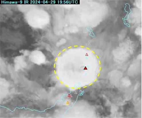 ▲▼印尼火山噴發。（圖／日本氣象廳）