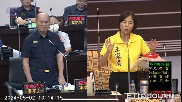 ▲台南市議員王家貞質詢爆料，有民眾在醫院就診時竟遭人遊說購買19萬3千元一甕「神奇特效藥酒」，被害人陳情後在她服務處與對方連絡及警方介入下，對方才退款。（圖／記者林東良翻攝，下同）