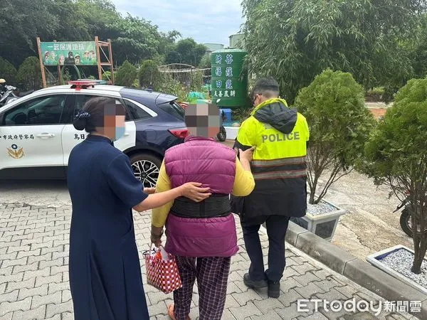 ▲▼1名復健婦人騎車「鬼打牆」迷航，暖警靠「關鍵號碼」成功助返家。（圖／烏日分局提供，下同）