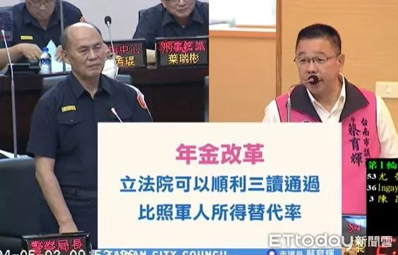 ▲台南市議會國民黨指出，廟口、醫院出入的老人都成了被詐騙的肥羊，病未除還成了洗腎患者，由於情況越來越嚴重，請市警局和衛生局聯合稽查，保護弱勢老人家。（圖／記者林東良翻攝，下同）