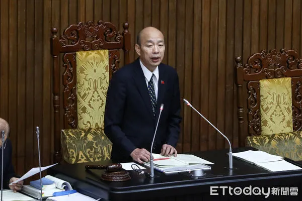 ▲立法院長韓國瑜主持院會。（圖／記者林敬旻攝）