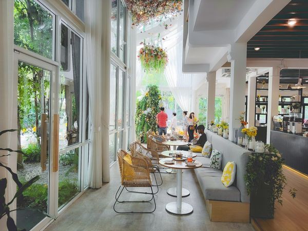 ▲▼這間叢林風格的曼谷咖啡廳「Ryoku Cafe」是咖啡廳中的小清新。（圖／部落客黑皮的旅遊筆記授權提供，勿擅自翻攝）