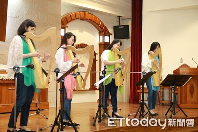 台南新樓慶祝護師節豎琴表演　用音樂悠揚琴聲撫慰身心