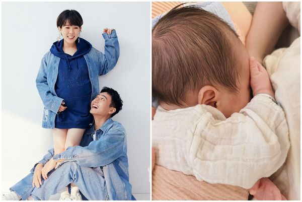 ▲劉冠廷、孫可芳夫妻在3月底產下寶寶。（圖／翻攝自Instagram／孫可芳）