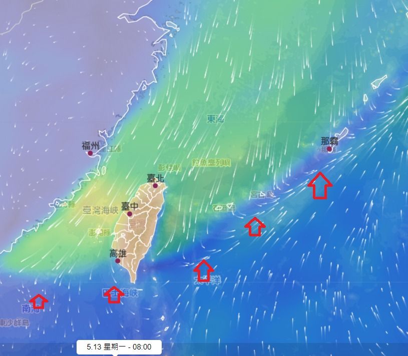 ▲▼前氣象局長鄭明典指出，鋒面快速通過，直接殺到台灣尾，氣溫驟降。（圖／鄭明典臉書）           