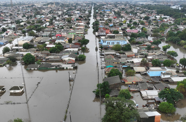 ▲▼巴西南部的南大河州（Rio Grande do Sul）水患已增至143死。（圖／路透）