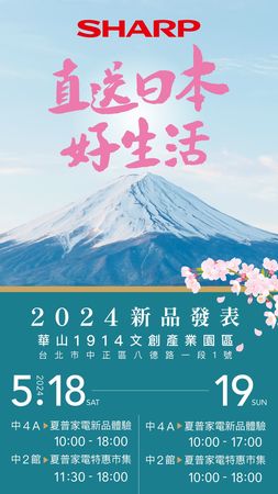 2024夏普直送日本好生活新品體驗暨家電特惠市集（圖／夏普提供）