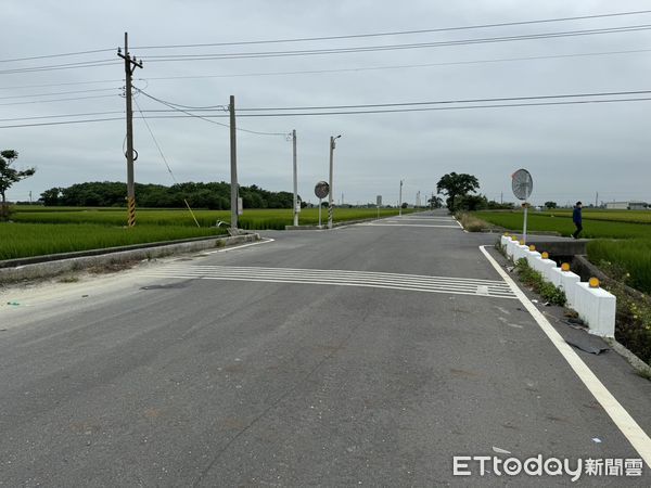 ▲雲林縣水林鄉產業道路頻傳死亡車禍。（圖／記者蔡佩旻翻攝）