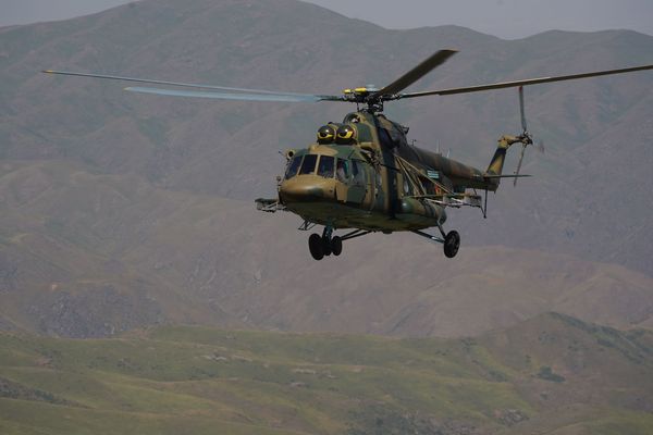 ▲阿富汗一架米17（Mi-17）直升機墜毀。圖為同型直升機。（圖／達志影像）