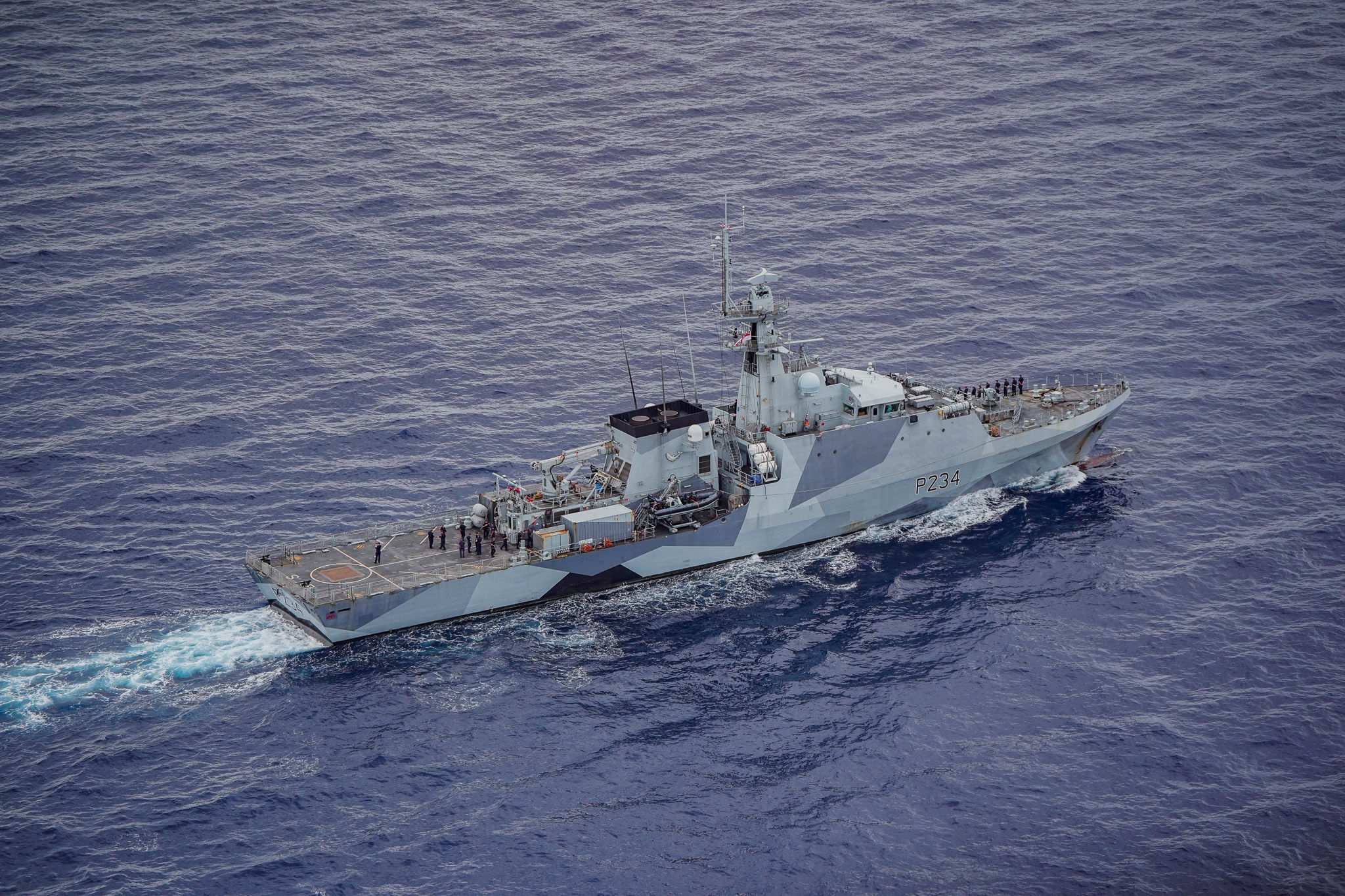 ▲英國在印太區域常態部署「史佩艦」（HMS Spey）。（圖／翻攝X）