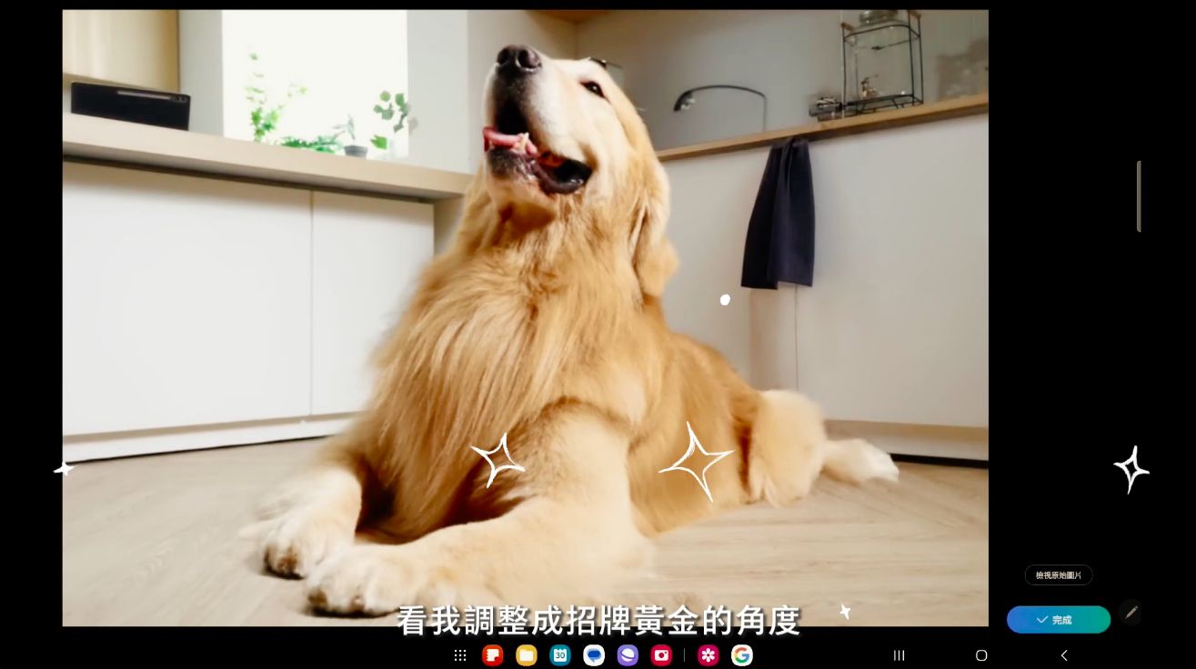 ▲▼ 毛拔麻,毛小孩,萌寵,Galaxy Tab S9 Series,AI,3C,平板,社群,三星。（圖／擷取自影片）