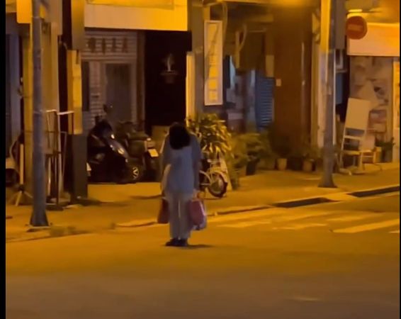 彰化白衣女暗夜低頭站路口...IG影片引熱議　警方給答案