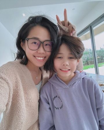 ▲王君萍跟10歲的小兒子學了一課。（圖／翻攝自Instagram／王君萍）