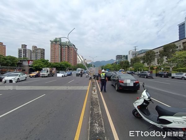 ▲▼北投區大度路三段車禍。（圖／記者黃宥寧翻攝）