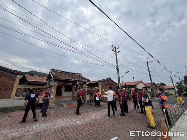 ▲台南市消防局第二救災救護大隊，20日上午9時於楠西區「江家古厝」辦理古蹟搶救演練，確保文化資產永留存。（圖／記者林東良翻攝，下同）