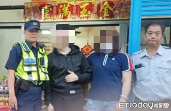 ▲枋寮警分局獅子分駐所員警助謝男平安返家             。（圖／記者陳崑福翻攝）