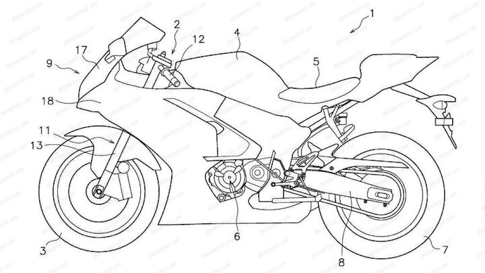 ▲Yamaha YZF-R7專利圖。（圖／翻攝自Motorcycle.com）