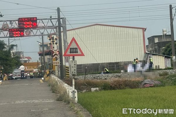 ▲▼             雲林男子闖入軌道被撞死。（圖／記者蔡佩旻翻攝）