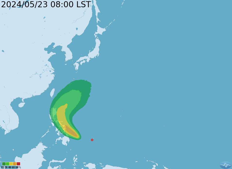 ▲▼颱風路徑預測。（圖／氣象署提供）