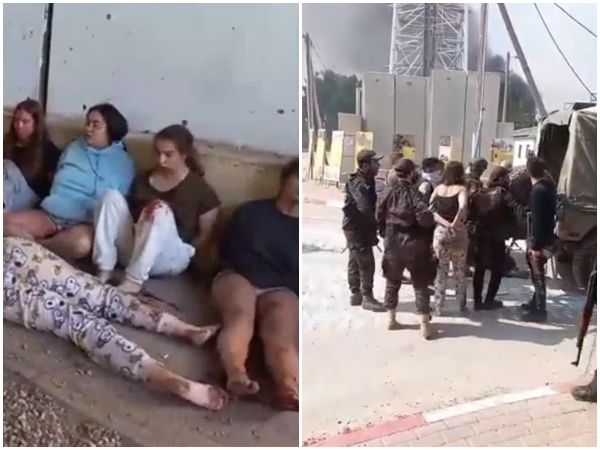 ▲▼以色列人質家屬組織近日釋出一段以色列女兵被哈瑪斯擄走後的影片。（圖／翻攝自X）