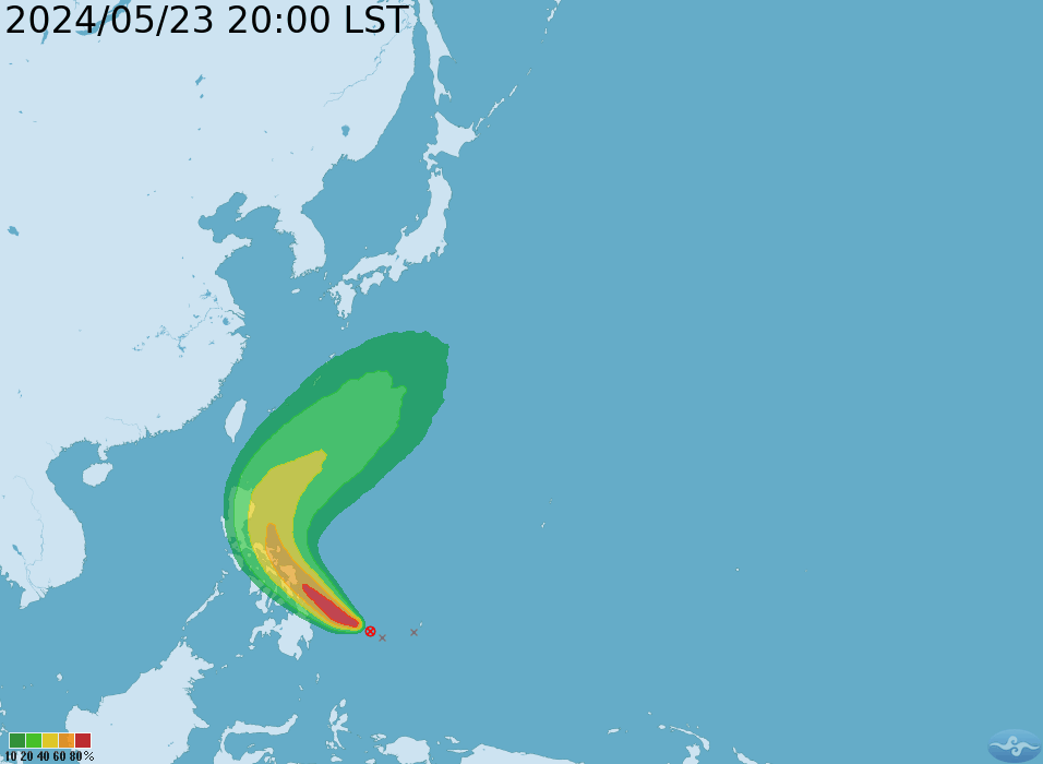 ▲颱風路徑預測。（圖／氣象署提供）