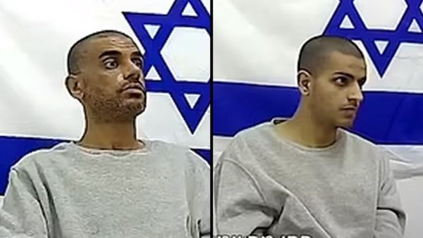 ▲▼哈瑪斯一對父子47歲的賈馬爾（Jamal Hussein Ahmad Radi）以及他的18歲兒子阿布達拉（Abdallah）坦承性侵以色列女性。（圖／翻攝自X）